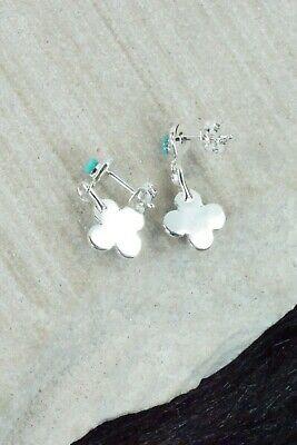 Turquoise & Sterling Silver Earrings - Janice Lonjose - High Lonesome Trading