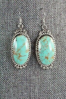 Turquoise & Sterling Silver Earrings - Greg Yazzie