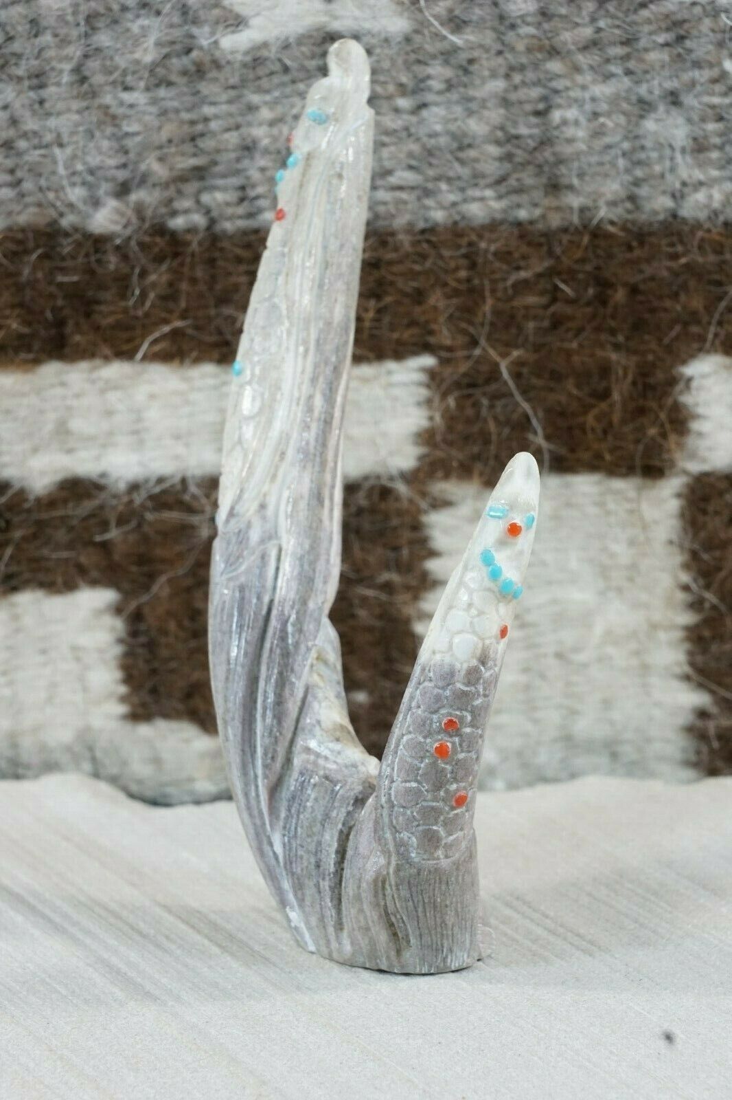 Corn Maiden Zuni Fetish Carving - Derrick Kaamasee - High Lonesome Trading