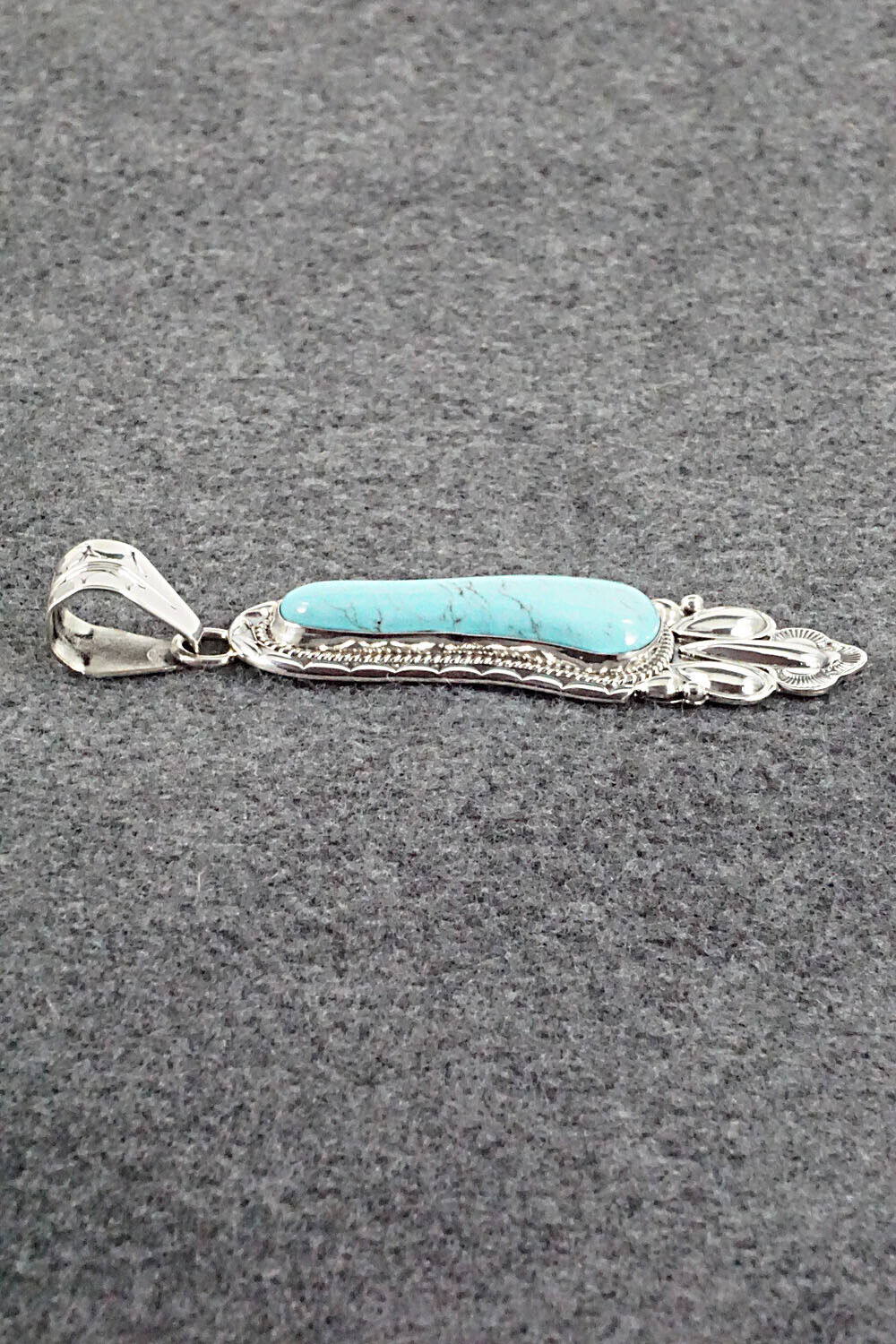 Turquoise & Sterling Silver Pendant - Mike Smith
