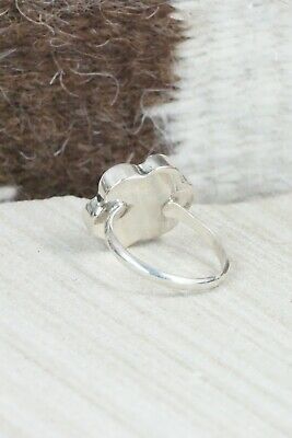 Turquoise & Sterling Silver Ring - Floria Shetima - Size 8