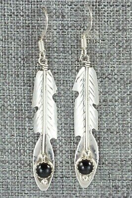 Onyx & Sterling Silver Earrings - John James