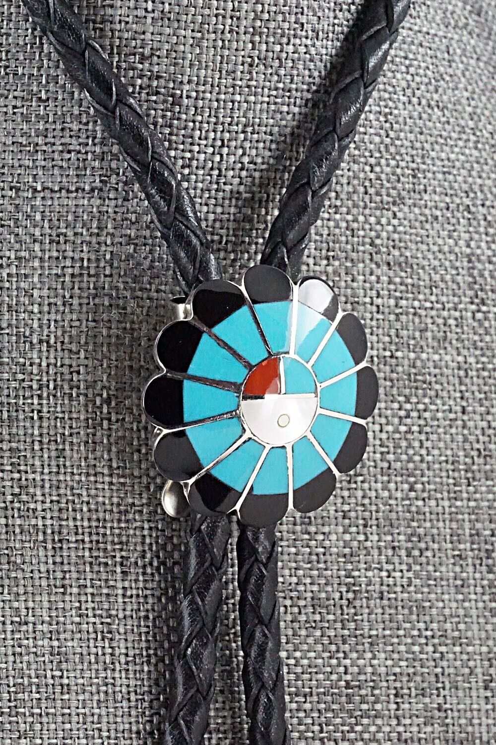 Multi Stone & Sterling Silver Bolo Tie - Denise Siutza