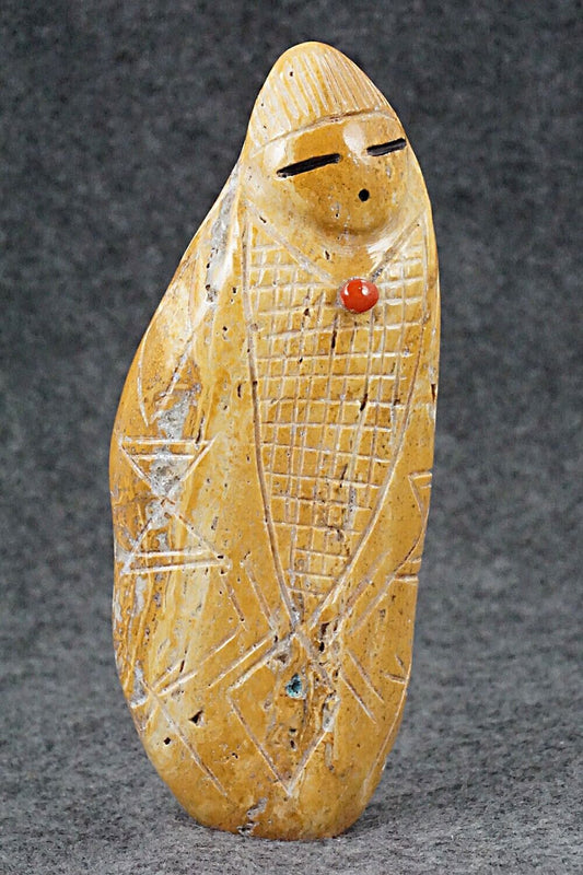 Corn Maiden Zuni Fetish Carving - Daniel Chattin