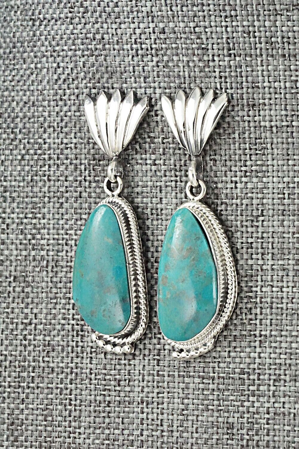 Turquoise and Sterling Silver Earrings - Sharon McCarthy