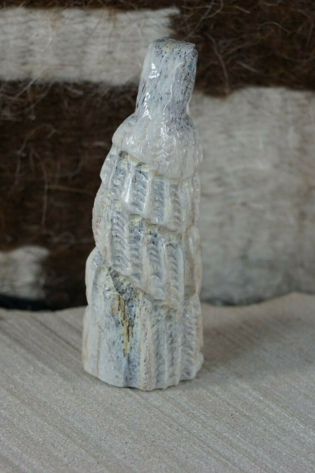 Eagle Zuni Fetish Carving - Jerrold Lahaleon - High Lonesome Trading