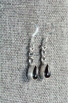 Onyx and Sterling Silver Earrings - Verley Betone
