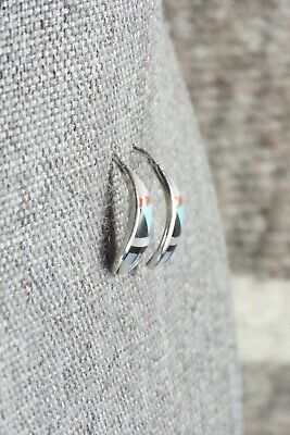 Multi Stone Inlay & Sterling Silver Earrings - Bernadette Boone