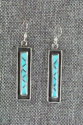 Turquoise & Sterling Silver Earrings - Laurie Kallestewa