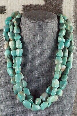 Turquoise & Sterling Silver Necklace - Navajo