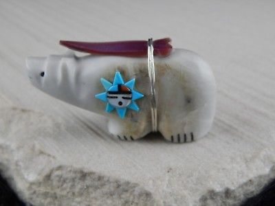 Bear Zuni Fetish Carving - Darrin Boone - High Lonesome Trading