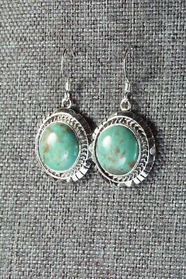 Turquoise & Sterling Silver Earrings - Amos Begay