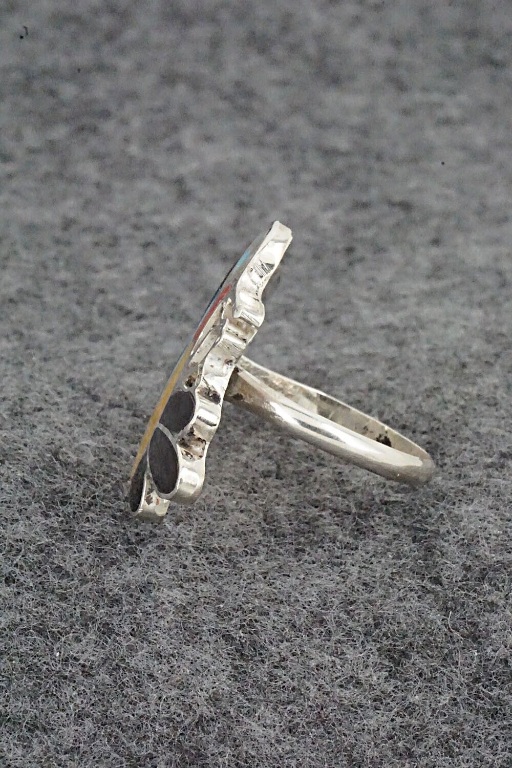 Multi Stone & Sterling Silver Ring - Lenora Gia - Size 7.25