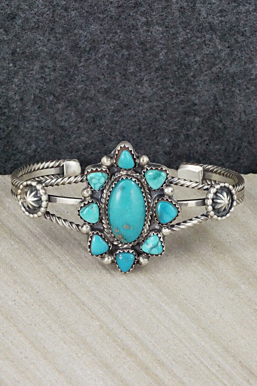 Turquoise & Sterling Silver Bracelet - Roberta Begay