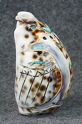 Owl Zuni Fetish Carving - Donovan Laiwakete