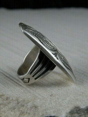 Navajo Sterling Silver Ring - Calvin Martinez - Size 8.5 - High Lonesome Trading
