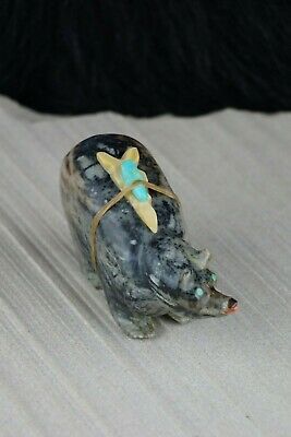 Bear Zuni Fetish Carving - Freddie Leekya - High Lonesome Trading
