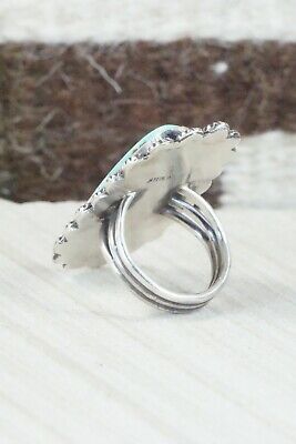Turquoise & Sterling Silver Ring - Jess Martinez - Size 7.5
