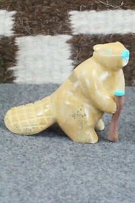 Beaver Zuni Fetish Carving - Enrike Leekya