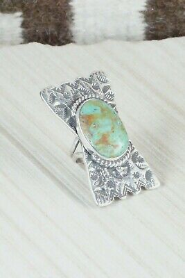 Turquoise and Sterling Silver Ring - Virgil Reader Size 8.5