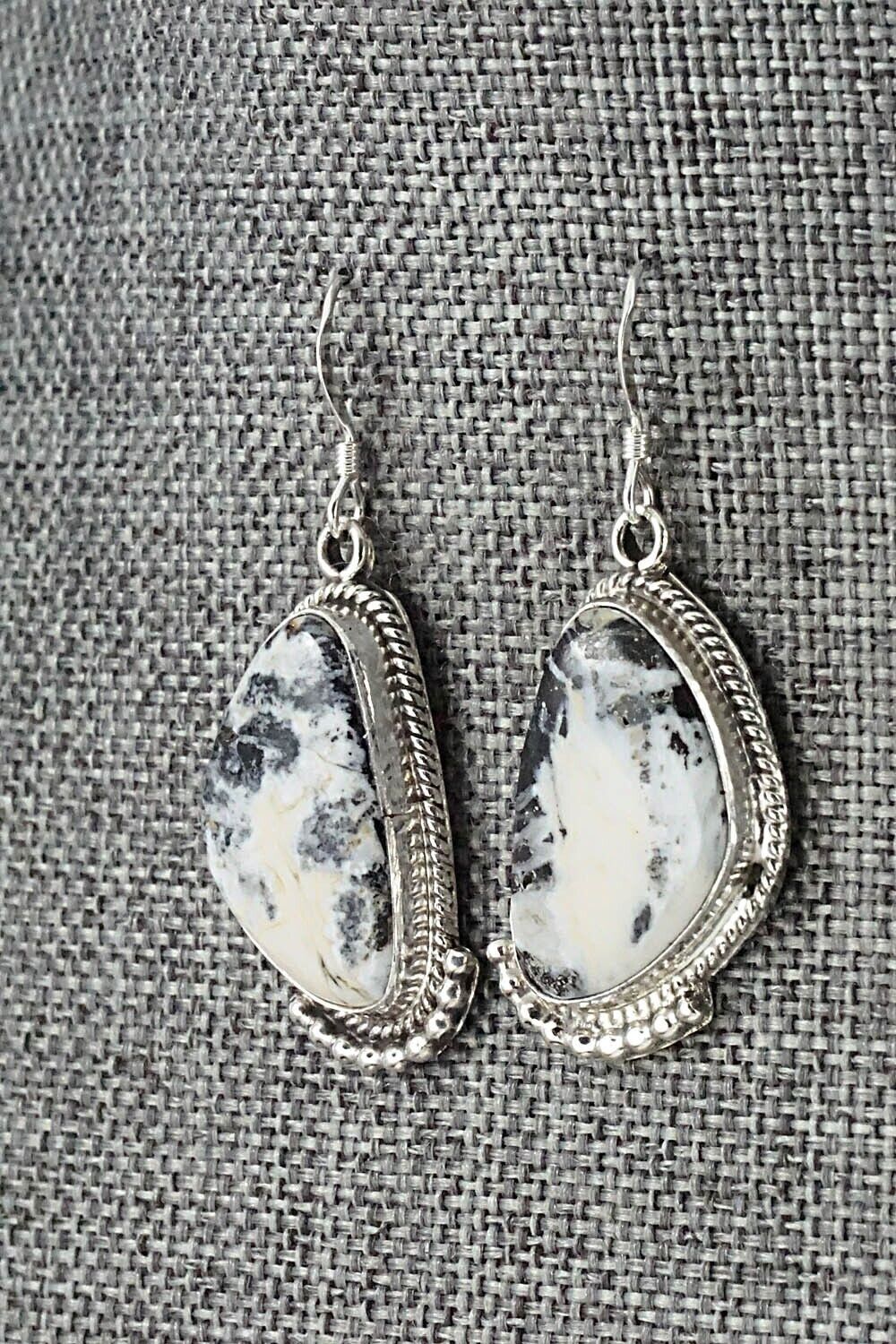White Buffalo & Sterling Silver Earrings - Sharon McCarthy