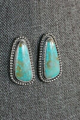 Navajo Turquoise and Sterling Silver Earrings - Annissa Martinez