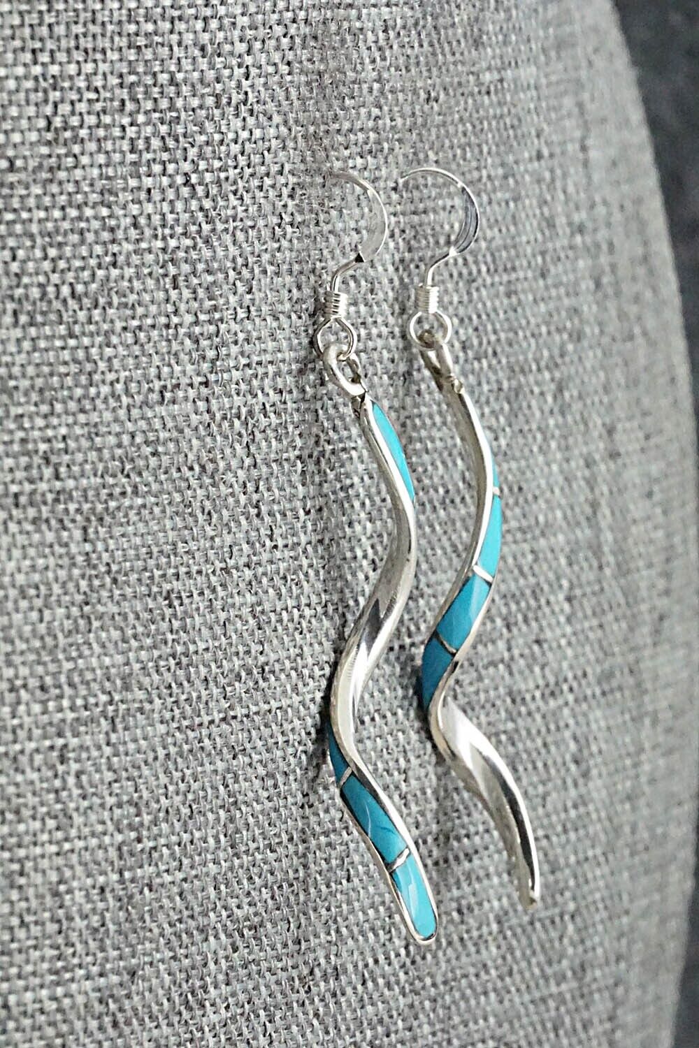 Turquoise & Sterling Silver Earrings - Ira Johnson