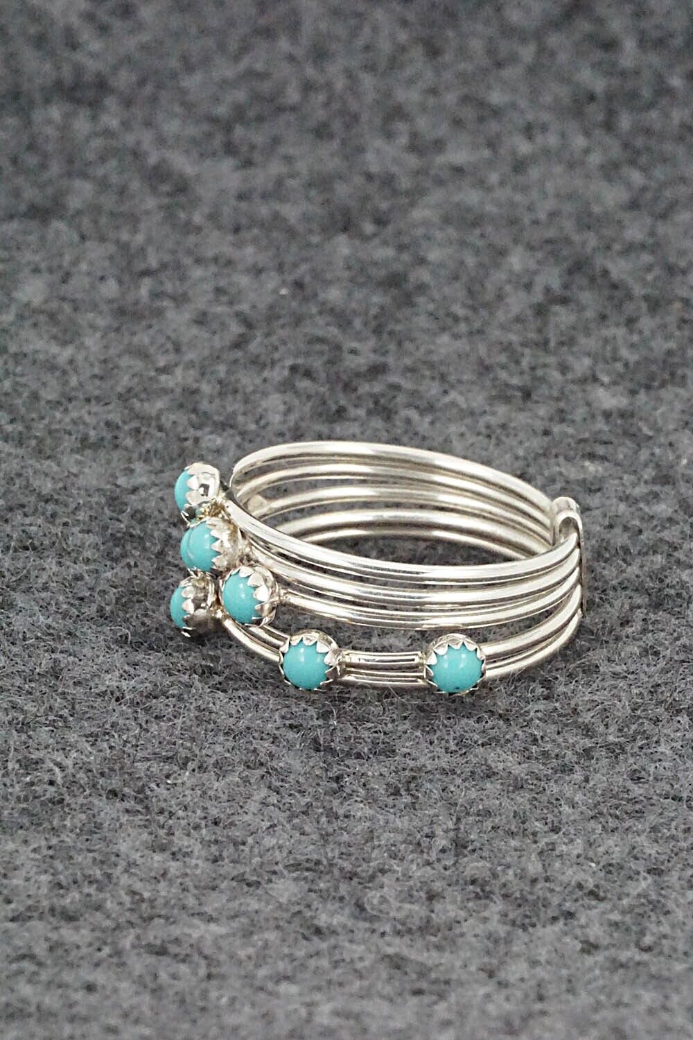 Turquoise & Sterling Silver Ring - Dorothy Yazzie - Size 6.5