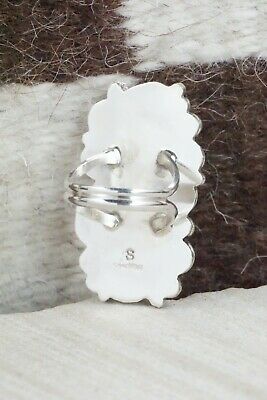 Turquoise & Sterling Silver Ring - Shirley Largo - Size 5.75