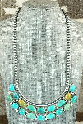 Turquoise & Sterling Silver Necklace - Roberta Begay