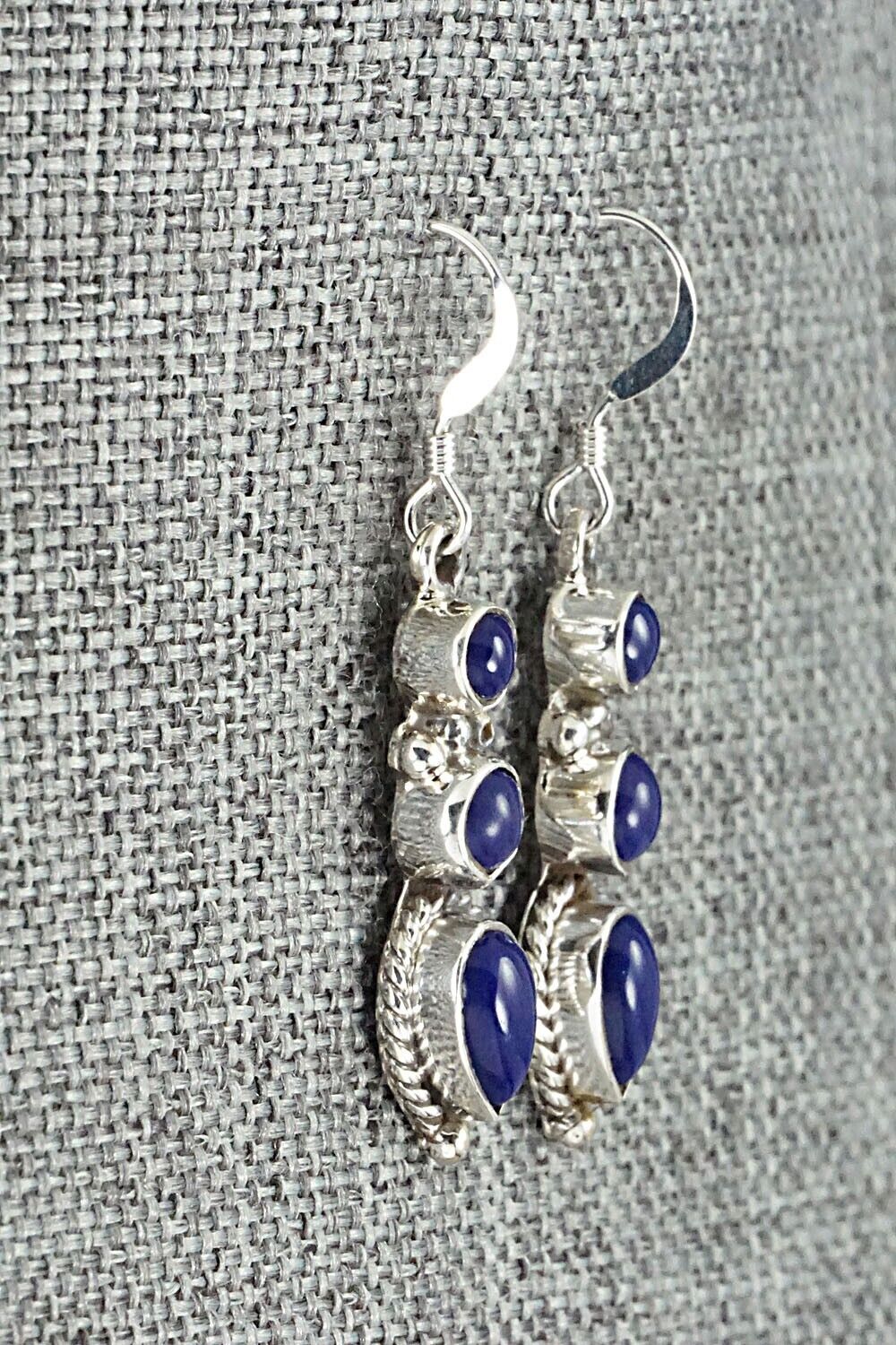 Lapis & Sterling Silver Earrings - Gary Shorty