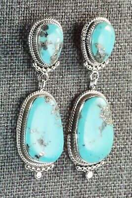 Turquoise & Sterling Silver Earrings - Verley Betone