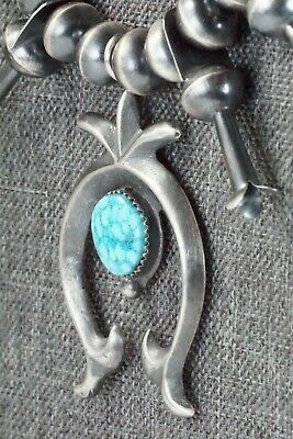 Turquoise & Sterling Silver Squash Blossom - Presley Haley - High Lonesome Trading
