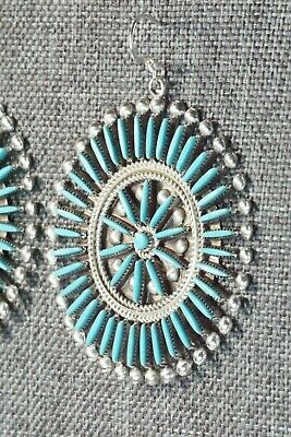 Turquoise & Sterling Silver Earrings - Iva Booqua