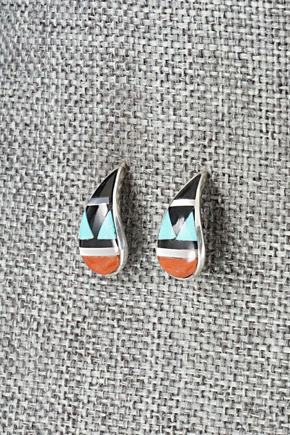 Multi Stone & Sterling Silver Earrings - Bernadette Boone