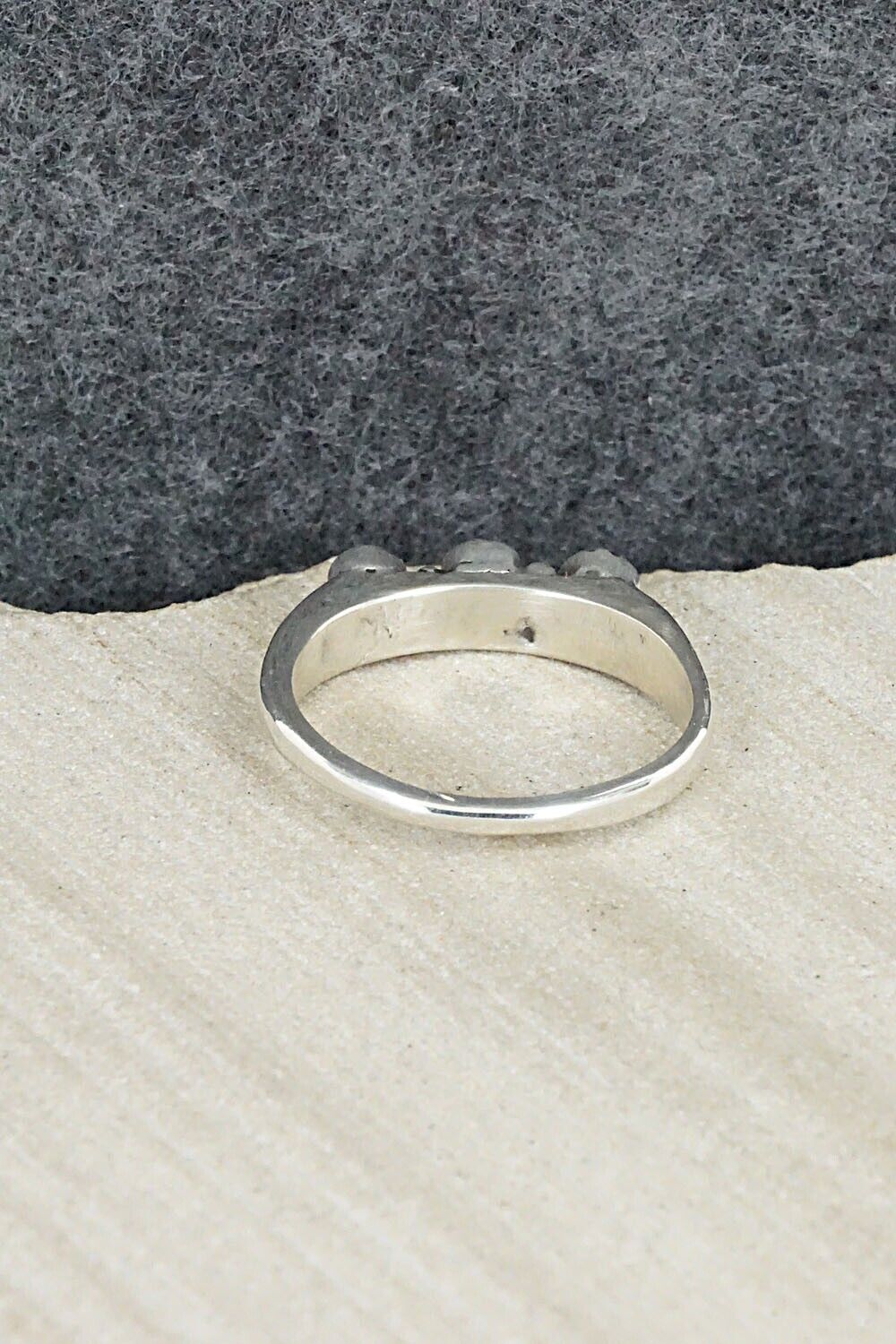 Turquoise and Sterling Silver Ring - Roy Thompson - Size 10