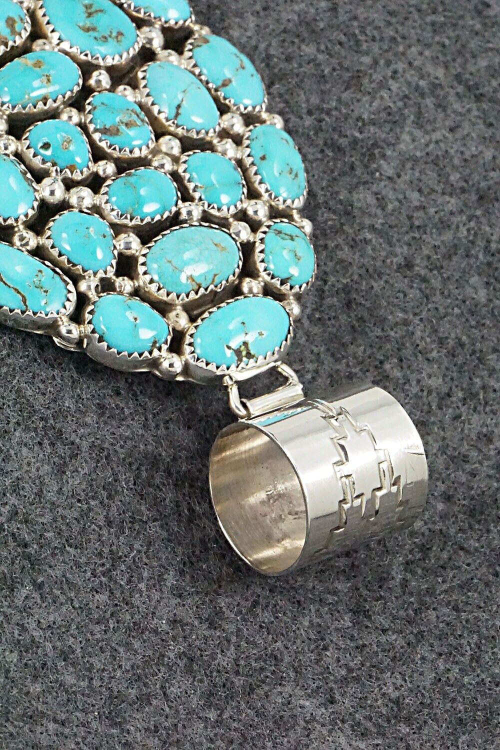 Turquoise & Sterling Silver Pendant - Marlene Haley