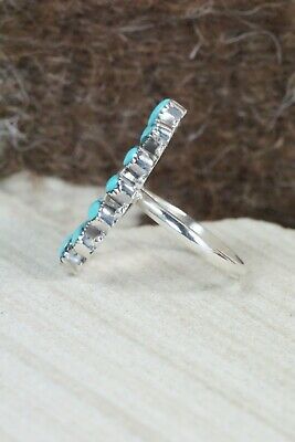Turquoise & Sterling Silver Ring - Mary Chavez - Size 7.25