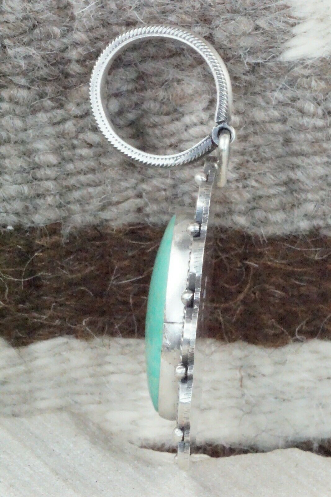 Turquoise and Sterling Silver Pendant - Michael Calladitto