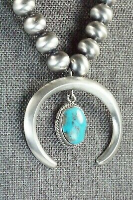 Turquoise & Sterling Silver Pearl Necklace - Jan Mariano - High Lonesome Trading