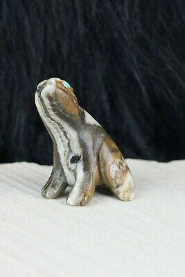 Frog Zuni Fetish - Lance Cheama - Zuni Frog Carving - High Lonesome Trading