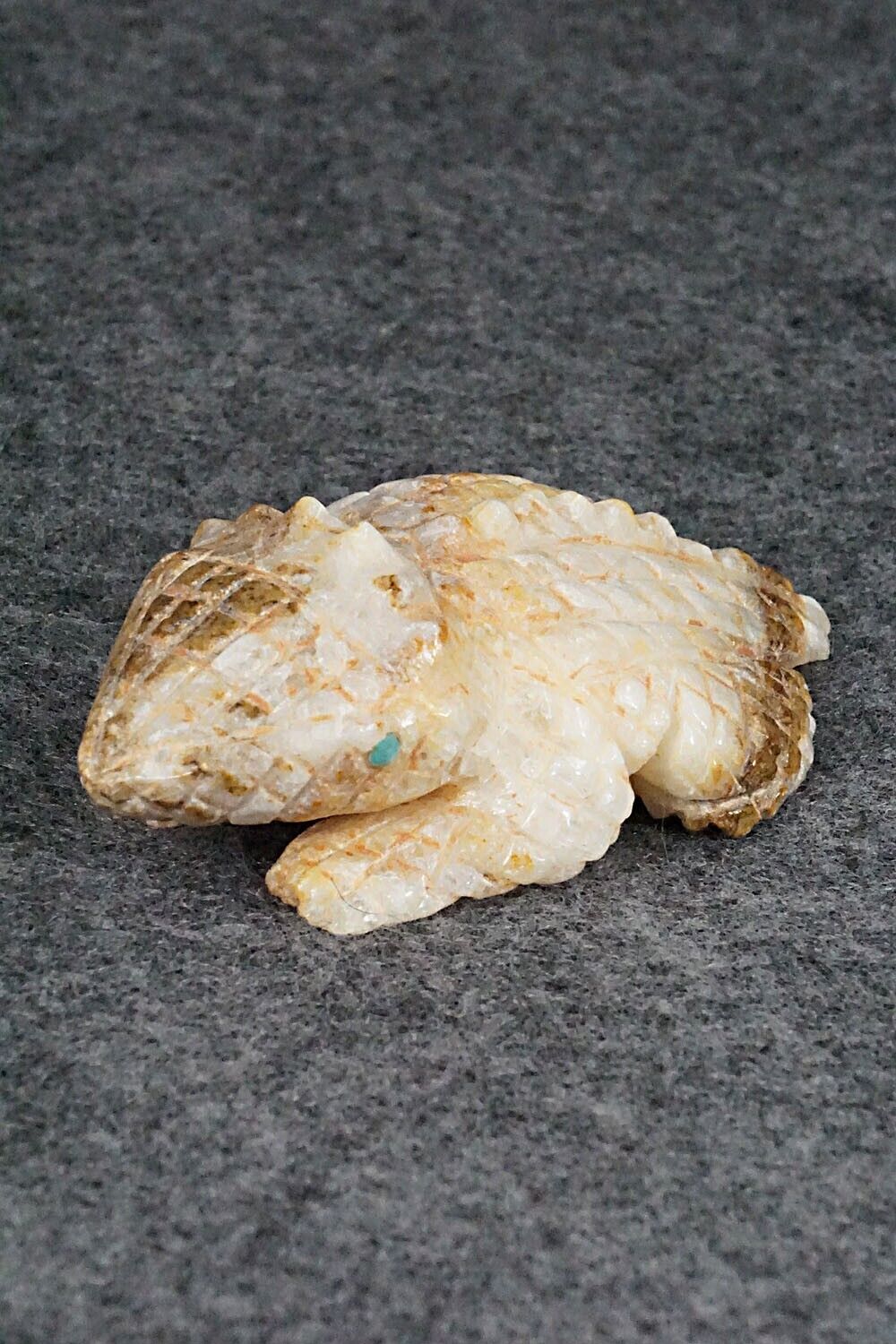 Horned Toad Zuni Fetish Carving - Jonas Hustito