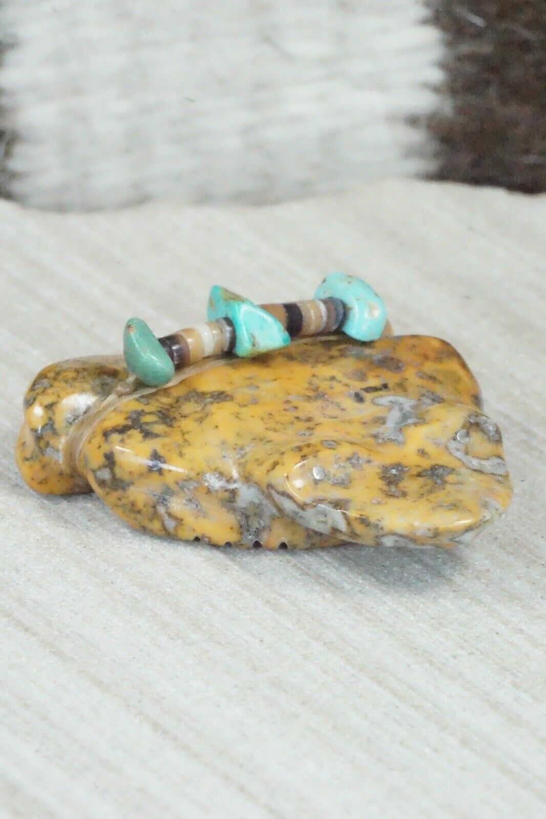 Frog Zuni Fetish Carving - Daisy Natewa - High Lonesome Trading