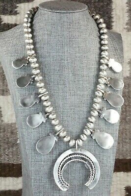 Spiny Oyster & Sterling Silver Squash Blossom and Earrings - Selina Warner