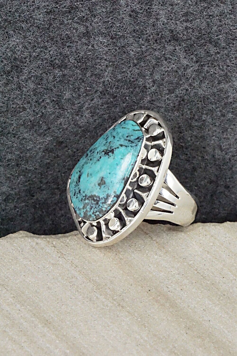 Turquoise & Sterling Silver Ring - Jimson Belin - Size 6.5