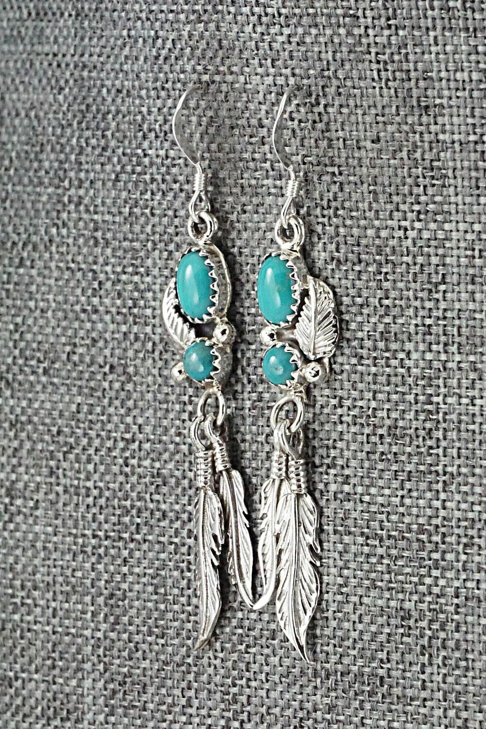 Turquoise & Sterling Silver Earrings - Annie Spencer