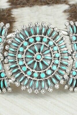 Turquoise & Sterling Silver Bracelet - Merlinda Chavez