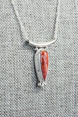 Spiny Oyster & Sterling Silver Necklace - Sharon McCarthy