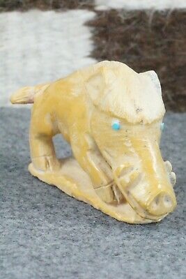 Boar Zuni Fetish Carving - Derrick Kaamasee