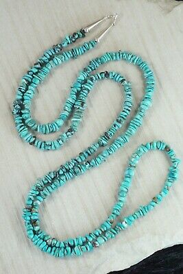 Turquoise & Sterling Silver Necklace - Navajo